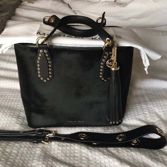 Bags | Micheal Kors Brooklyn Medium Calf Hair Tote | Poshmark